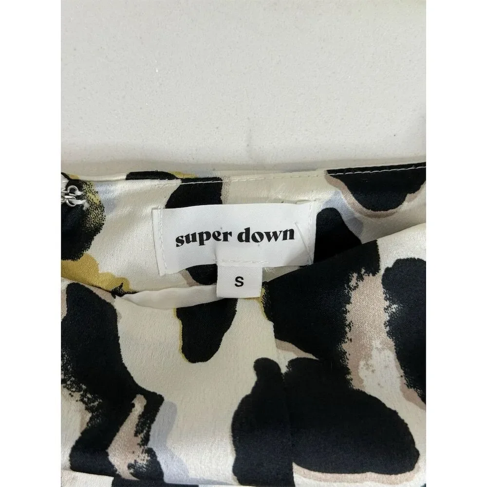 Superdown Women's Leopard Print Midi Skirt Size S Casual Multicolor​ - Picture 6 of 6